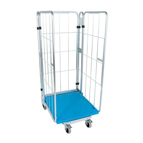 Roll-container encajable - MRNE7281.16BL-3S - Arcawa GmbH - multiusos / con estantes / de 3 paneles