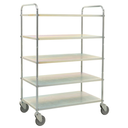 Carretilla para preparación de pedidos - AKM 4124-EB - Arcawa GmbH - de metal / 5 niveles / de plataforma