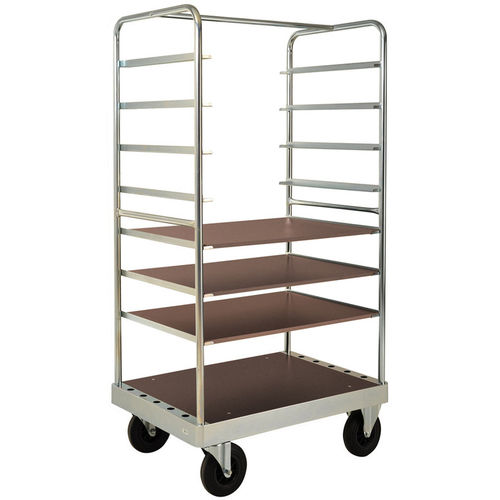 Roll-container multiusos -  AKM138-2B - Arcawa GmbH - con estantes / de metal / 2 paneles