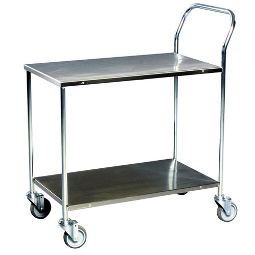 Carro de servicio - AKM 272B - Arcawa GmbH - de acero galvanizado / de plataforma / 2 niveles