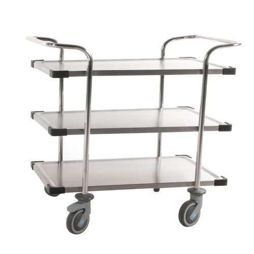 Carro de servicio - AKM 60365-D - Arcawa GmbH - de acero inoxidable / 3 niveles / multifuncional