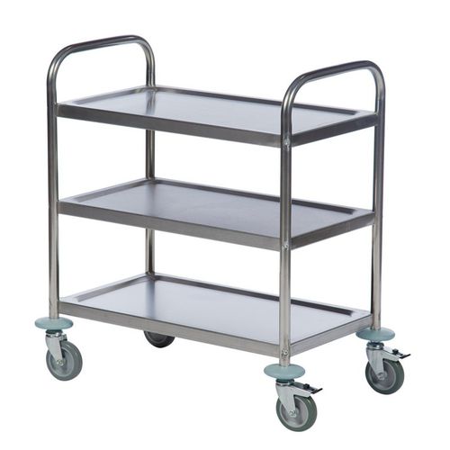 Carro de servicio - AKM 60351 - Arcawa GmbH - de acero inoxidable / 3 niveles / multifuncional