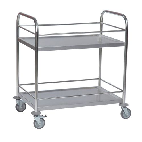 Carro de servicio - AKM 60357 - Arcawa GmbH - de acero inoxidable / 2 niveles / multifuncional