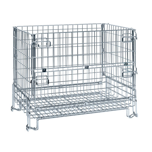 Caja-palé enrejada - PCMK120810 - Arcawa GmbH - para almacenamiento / de transporte / plegable