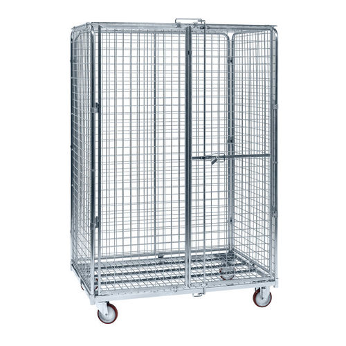 Roll-container con estantes - SRC120818 - Arcawa GmbH - de malla metálica / antirrobo
