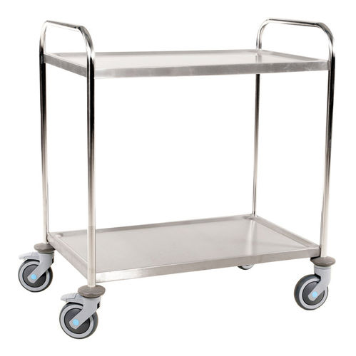 Carro de transporte - AKM 60354-S - Arcawa GmbH - de acero inoxidable / 2 niveles / de plataforma