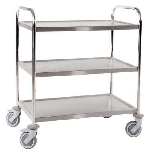 Carro de servicio - AKM60355-S - Arcawa GmbH - de acero inoxidable / 2 niveles / multifuncional
