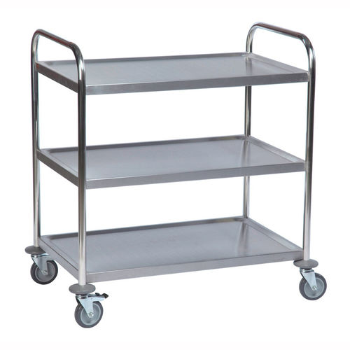 Carro de transporte - AKM 60355 - Arcawa GmbH - de acero inoxidable / 3 niveles / multifuncional