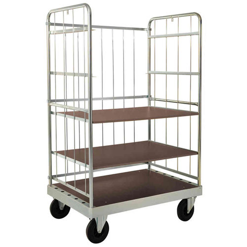 Carro de transporte - AKM 140-2B - Arcawa GmbH - de acero galvanizado / con estantes / para plataforma