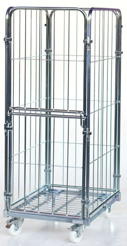 Roll-container multiusos - MR 060815-4S - Arcawa GmbH - 4 paneles / de malla metálica