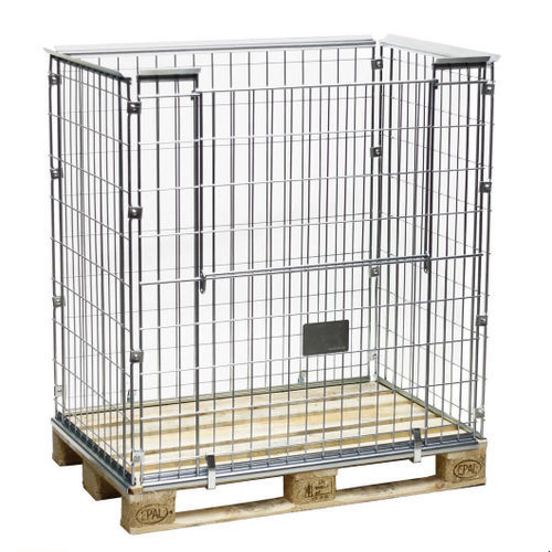 Collarín para paletas de metal - PA120812-1K12 - Arcawa GmbH - plegable / de volumen reducido / enrejado