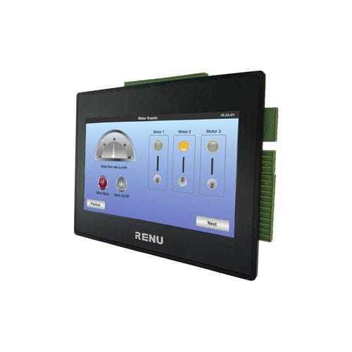 HMI con E/S - FP2070TN-LE2016RP-A0402U - Renu Electronics GmbH - con pantalla táctil resistiva / empotrable / 800 x 480