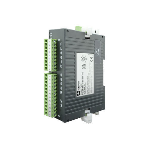 Módulo E/S 8 entradas digitales - FL001D-0808R-V3 - Renu Electronics GmbH - digital / Modbus RTU / RS485