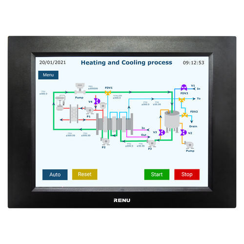 HMI con pantalla táctil resistiva - FP4151TN-V2 - Renu Electronics GmbH - empotrable / 1024 x 768 / RISC