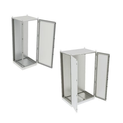 Armario eléctrico con base - SZE3 Series - ZPAS - de poliéster / con placa de montaje / de interior