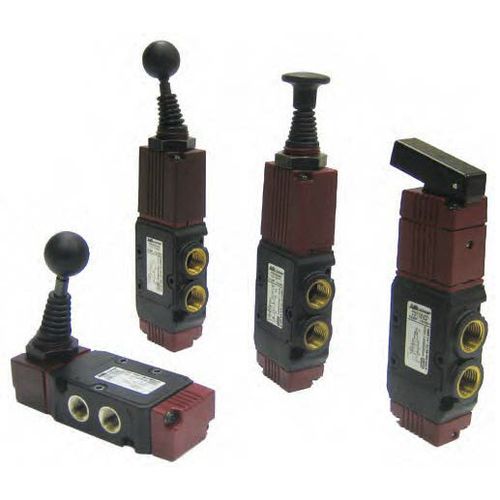 Distribuidor neumático de cajón - 125 VMR series - Aircomp by Stampotecnica - con accionamiento manual / de 5/2 vías / de 5/3 vías