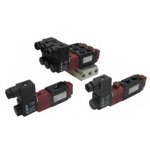 Distribuidor neumático de cajón - 127 EVR series - Aircomp by Stampotecnica - accionado por solenoide / de 3/2 vías / de 5/2 vías