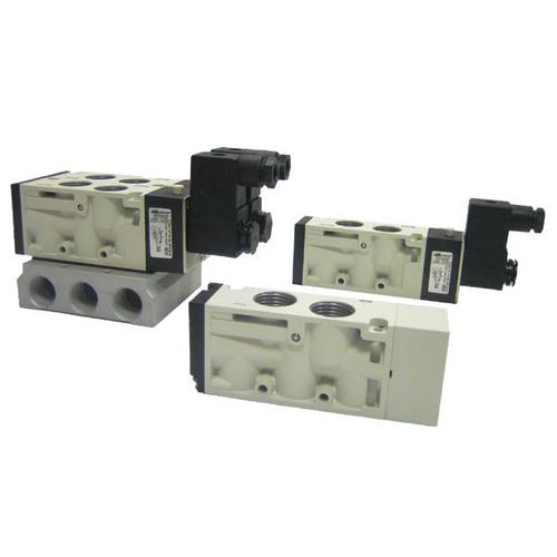 Distribuidor neumático de cajón - 130 - Aircomp by Stampotecnica - accionado por solenoide / de 3/2 vías / de 5/2 vías