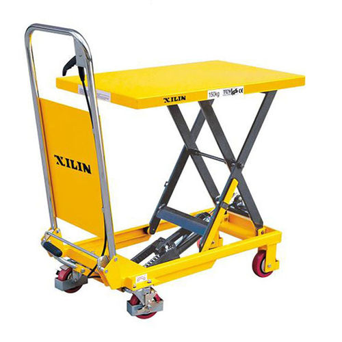Mesa elevadora de tijera - SP150-EU  - NINGBO RUYI JOINT STOCK CO., LTD - manual / con pedal / móvil