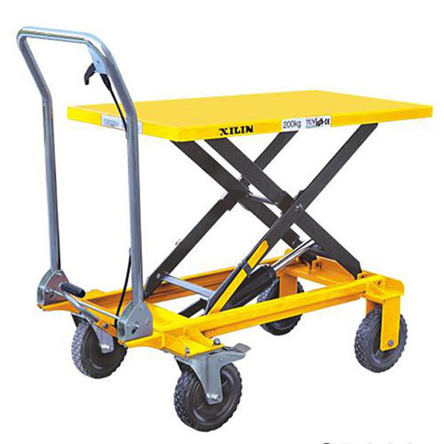 Mesa elevadora de tijera - SP200 - NINGBO RUYI JOINT STOCK CO., LTD - hidráulica / con pedal / móvil