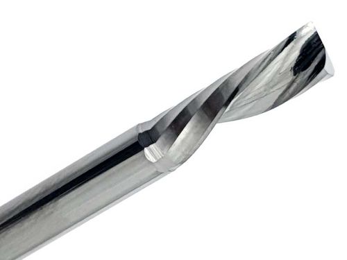 Fresa carburo sólido - F112 series - CNC-STEP GmbH & Co. KG - para material plástico / para corte / con hélice a la izquierda