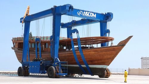 Pórtico autopropulsado - BHT 250 - Ascom SpA - para aplicaciones marinas / hidráulico