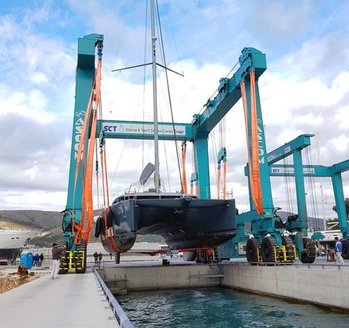 Pórtico autopropulsado - BHT 570 - Ascom SpA - para aplicaciones marinas / hidráulico