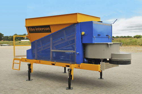 Planta de hormigón semimóvil - F500 - fibo intercon - compacta / automática