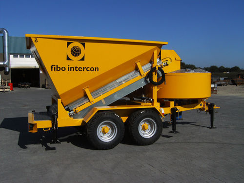 Planta de hormigón móvil - bogie  B1200 - fibo intercon - compacta