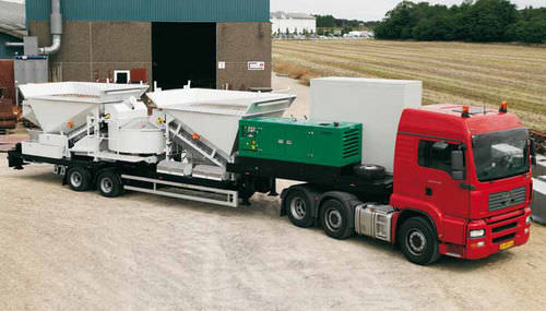 Planta de hormigón móvil - T2200 - fibo intercon - compacta