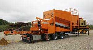 Planta de hormigón móvil - TS1800 - fibo intercon - compacta / horizontal