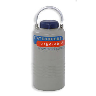 Dewar de laboratorio - Cryolab 2 - Statebourne Cryogenics Ltd. - para nitrógeno líquido / de almacenamiento / aluminio