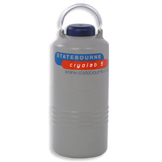 Dewar de laboratorio - Cryolab 5 - Statebourne Cryogenics Ltd. - para nitrógeno líquido / de almacenamiento / aluminio