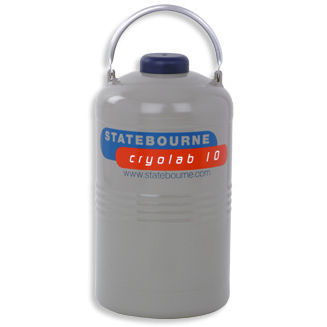 Dewar de laboratorio - Cryolab 10 - Statebourne Cryogenics Ltd. - para nitrógeno líquido / de almacenamiento / aluminio