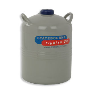Dewar de laboratorio - Cryolab 20 - Statebourne Cryogenics Ltd. - para nitrógeno líquido / de almacenamiento / aluminio