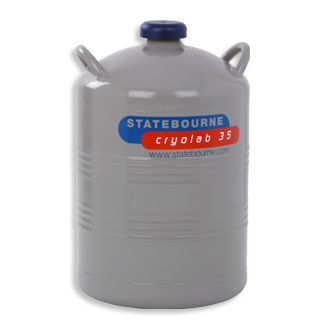 Dewar de laboratorio - Cryolab 35 - Statebourne Cryogenics Ltd. - para nitrógeno líquido / de almacenamiento / aluminio