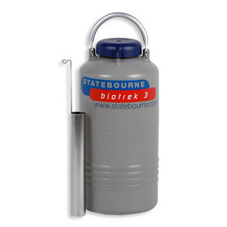 Dewar para muestras - Biotrek 3 - Statebourne Cryogenics Ltd. - para nitrógeno líquido / de almacenamiento / aluminio