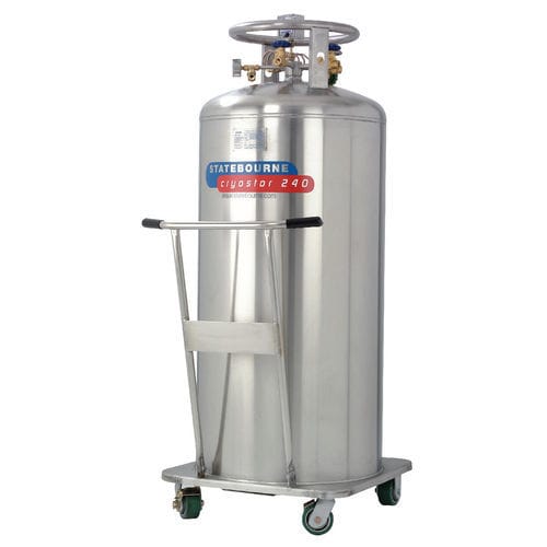 Dewar de laboratorio - Cryostor 240 - Statebourne Cryogenics Ltd. - para nitrógeno líquido / de almacenamiento / de acero inoxidable