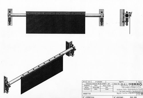 Rascador secundario para cinta transportadora - "D" Verticale - DFG RASCHIATORI - Dal Ferro Luigi