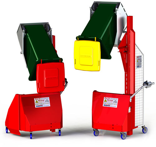 Volteador de contenedores de basura - 80 - 140 l, 1 200 - 1 600 mm | Multi-Tip® - Simpro Handling Equipment