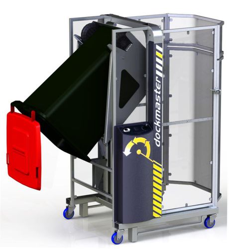 Volteador de contenedores de basura - 80 - 240 l, max. 700 mm | Dockmaster - Simpro Handling Equipment