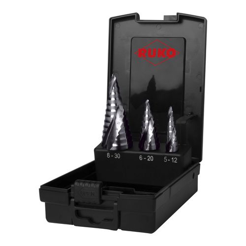 Juego de brocas de escalón - 101626PRO - RUKO GmbH Präzisionswerkzeuge - monobloque / para acero / para acero inoxidable