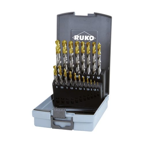 Juego de brocas de metales no ferrosos - 2501214TRO - RUKO GmbH Präzisionswerkzeuge - para acero / para acero inoxidable / para latón