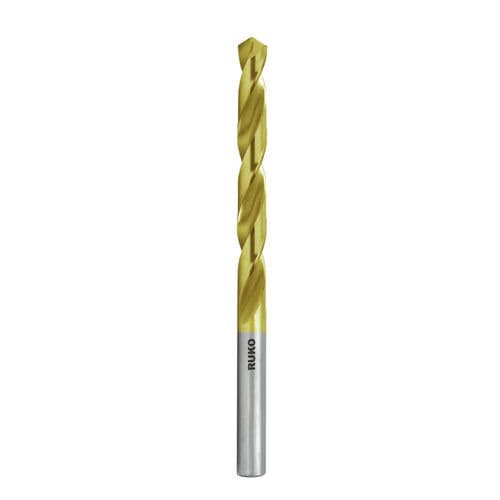 Broca monobloque - 2500675T - RUKO GmbH Präzisionswerkzeuge - de acero rápido / HSS-TiN / con revestimiento