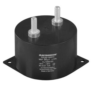 Condensador eléctrico de película - E53/E55 - ELECTRONICON Kondensatoren - cilíndrico / de rosca / de baja inductancia