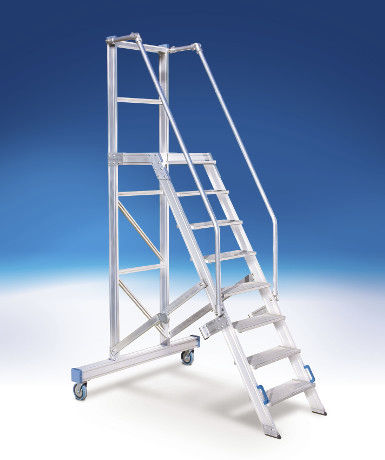 Escalera de tijera enrollable - 10102 series - European Special Ladders, S.A. (ESLA) - con ruedas / portátil / fija