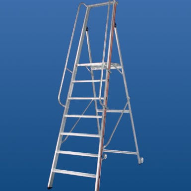 Escalera de tijera portátil - 8081 series - European Special Ladders, S.A. (ESLA) - de aluminio