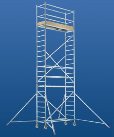 Torre de andamio móvil - 7074 series - European Special Ladders, S.A. (ESLA) - de fachada / modular