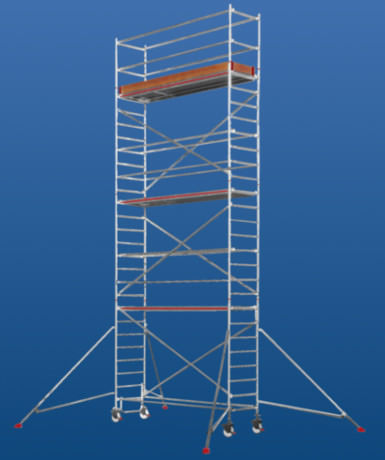 Torre de andamio móvil - 6371 series - European Special Ladders, S.A. (ESLA) - de fachada / modular