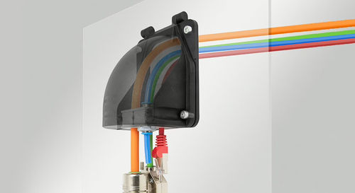 Placa de entrada de cable IP65 - KEL-FW series - icotek GmbH & Co. KG - IP64 / codo de 90º / IP55